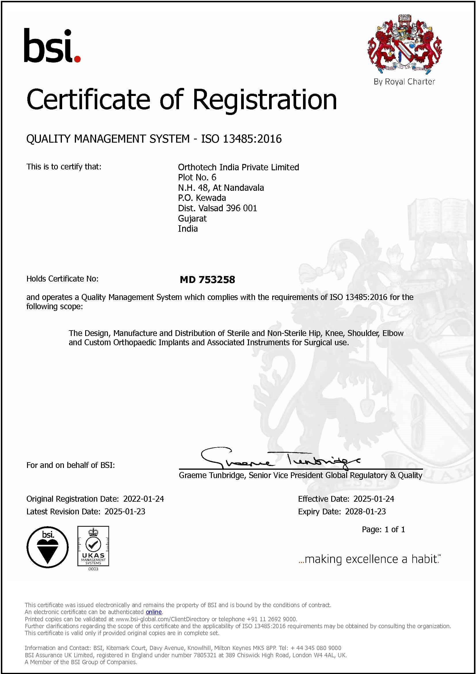 certificate MD